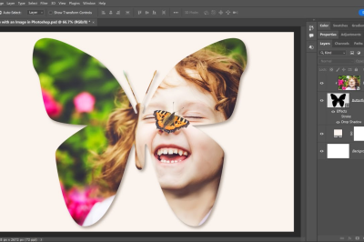 How to put a photo in any shape in Photoshop?