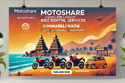 MotoShare Launches Bike Rental Services in Mahabalipuram, Tamil Nadu